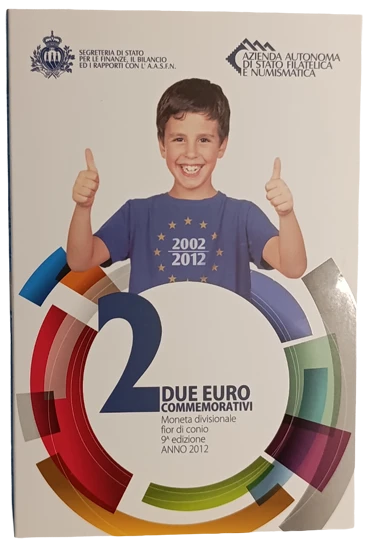 San Marino 2012 – 10 Jahre Euro-Münzen und Euro-Banknoten – Folder