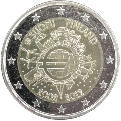Finnland 2012 – 10 Jahre Euro-Münzen und Euro-Banknoten