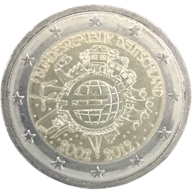 Deutschland 2012 – 10 Jahre Euro-Münzen und Euro-Banknoten – Prägevariante J (Hamburg)