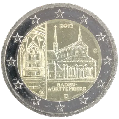 Deutschland 2013 – Baden-Württemberg, Kloster Maulbronn – Prägevariante G (Karlsruhe)