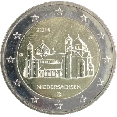 Deutschland 2014 – Niedersachsen, St.-Michaelis-Kirche in Hildesheim – Prägevariante G (Karlsruhe)