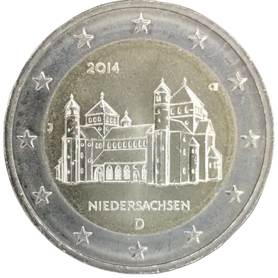 Deutschland 2014 – Niedersachsen, St.-Michaelis-Kirche in Hildesheim – Prägevariante J (Hamburg)