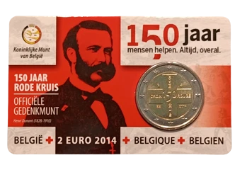 Belgien 2014 – 150 Jahre Belgisches Rotes Kreuz – Coincard – Niederländisch