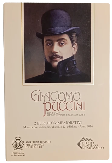 San Marino 2014 – 90. Todestag von Giacomo Puccini – Folder