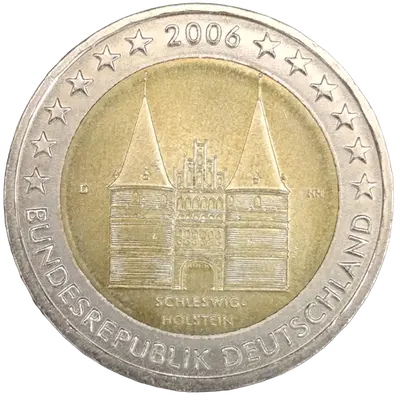 Deutschland 2006 – Bundesland Schleswig-Holstein, Holstentor in Lübeck – Prägevariante D (München)