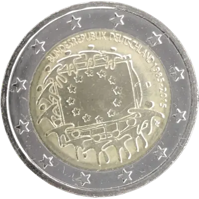 Germany 2015 – 30th Anniversary of the EU Flag – Mint-mark variant D (Munich)