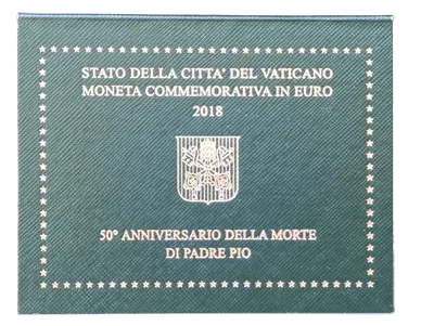 Vatican City 2018 – 50th Anniversary of the death of Padre Pio – Coincard