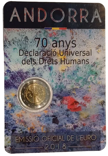 Andorra 2018 – 70th Anniversary of the Universal Declaration of Human Rights – Coincard