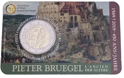 Belgien 2019 – 450. Todestag von Pieter Brueghel dem Älteren – Coincard – Französisch
