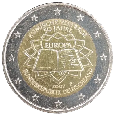 Deutschland 2007 – 50. Jahrestag der Römischen Verträge – Prägevariante F (Stuttgart)