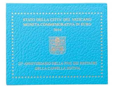 Vatican City 2019 – 25th Anniversary of the Restoration of the Sistine Chapel – Coincard