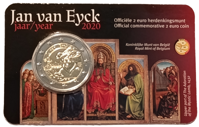 Belgien 2020 – Jan van Eyck – Coincard – Niederländisch