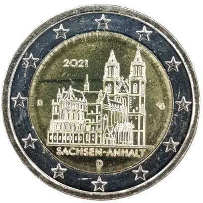 Deutschland 2021 – Bundesland Sachsen-Anhalt, Magdeburger Dom (Bundesländer I) – Prägevariante D (München)