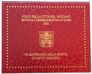 Vatican City 2021 – 700th Anniversary of the death of Dante Alighieri – Coincard