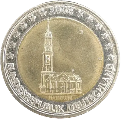 Deutschland 2008 – Bundesland Hamburg, St.-Michaelis-Kirche – Prägevariante J (Hamburg)