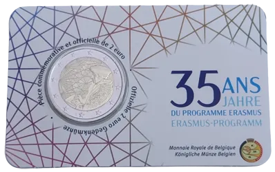 Belgium 2022 – 35th Anniversary of the Erasmus Program – Coincard – French