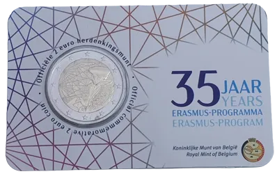 Belgium 2022 – 35th Anniversary of the Erasmus Program – Coincard – Dutch