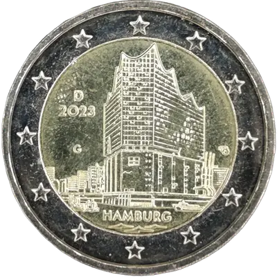Deutschland 2023 – Bundesland Hamburg, Elbphilharmonie (Bundesländer II) – Prägevariante G (Karlsruhe)