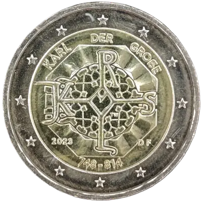 Deutschland 2023 – 1275. Jahrestag der Geburt Karls des Großen – Prägevariante F (Stuttgart)