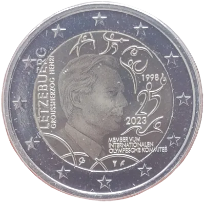 Luxemburg 2023 – 25. Jahrestag der Aufnahme von Großherzog Henri in das IOC - Fotoversion im BU-Set