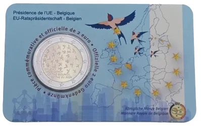 Belgium 2024 – Belgian Presidency of the Council of the European Union – Coincard – French