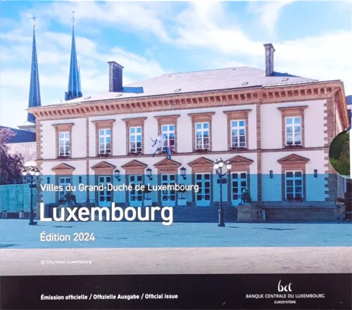 Luxembourg 2024 – 100th Anniversary of the Introduction of Luxembourgish Franc Coins with the Image of the Feiersteppler - Photo Version in BU-Set – Folder