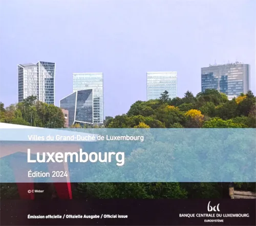 Luxembourg 2024 – 100th Anniversary of the Introduction of Luxembourgish Franc Coins with the Image of the Feiersteppler - Photo Version in BU-Set – Folder