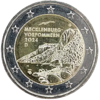 Deutschland 2024 – Bundesland Mecklenburg, Königsstuhl (Bundesländer II) – Prägevariante G (Karlsruhe)