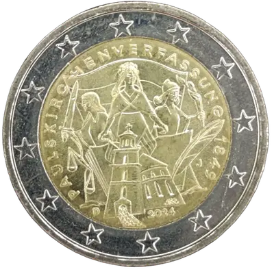 Deutschland 2024 – 175 Jahre Frankfurter Verfassung, Paulskirchenverfassung – Prägevariante J (Hamburg)