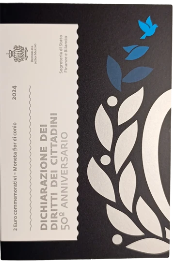 San Marino 2024 – 50 Jahre Erklärung der Bürgerrechte und Grundprinzipien von San Marino – Folder