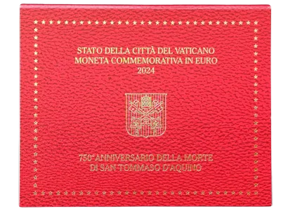 Vatikanstadt 2024 – 750. Todestag des Heiligen Thomas von Aquin – Coincard