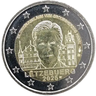 Luxemburg 2025 – 25. Jahrestag der Thronbesteigung von Großherzog Henri - Reliefversion