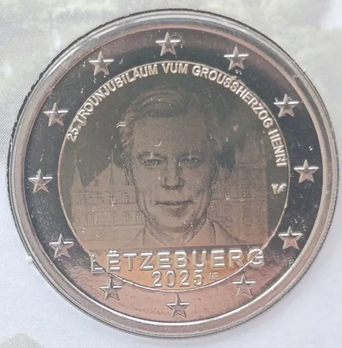Luxembourg 2025 – 25th Anniversary of the Accession to the Throne of Grand Duke Henri - Photo Version in BU-Set – Folder