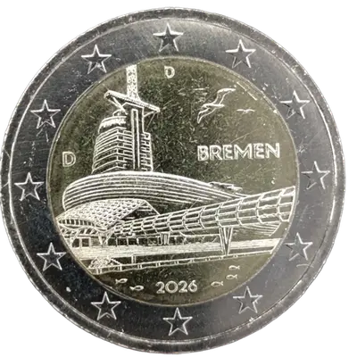 Deutschland 2026 – Bundesland Bremen, Klimahaus Bremerhaven (Bundesländer II) – Prägevariante D (München)