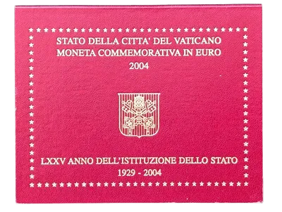 Vatican City 2004 – 75th Anniversary of the Foundation of the Vatican City State – Coincard