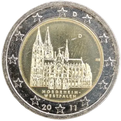 Deutschland 2011 – Bundesland Nordrhein-Westfalen, Kölner Dom – Prägevariante D (München)