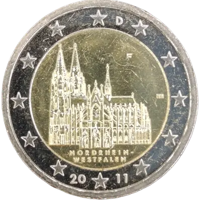 Deutschland 2011 – Bundesland Nordrhein-Westfalen, Kölner Dom – Prägevariante F (Stuttgart)