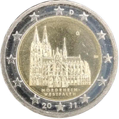 Deutschland 2011 – Bundesland Nordrhein-Westfalen, Kölner Dom – Prägevariante G (Karlsruhe)