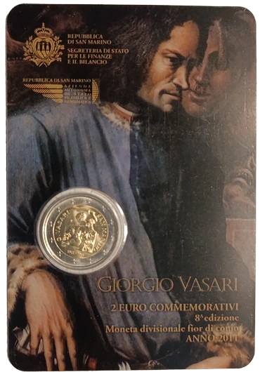 San Marino 2011 – 500. Geburtstag von Giorgio Vasari – Coincard